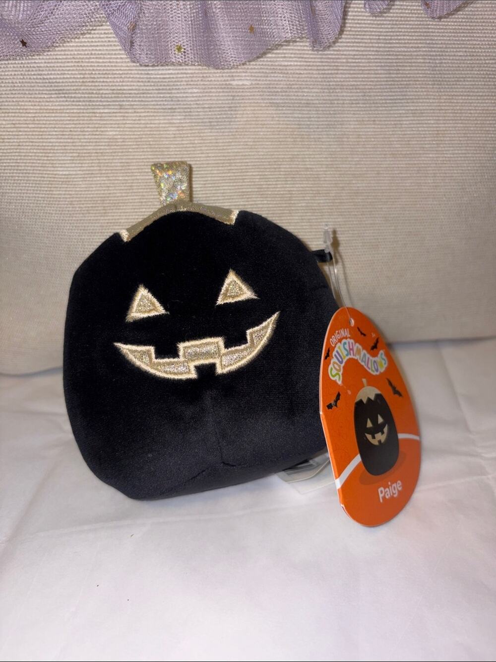 Squishmallows 5” Paige the Halloween Black Pumpkin NWT